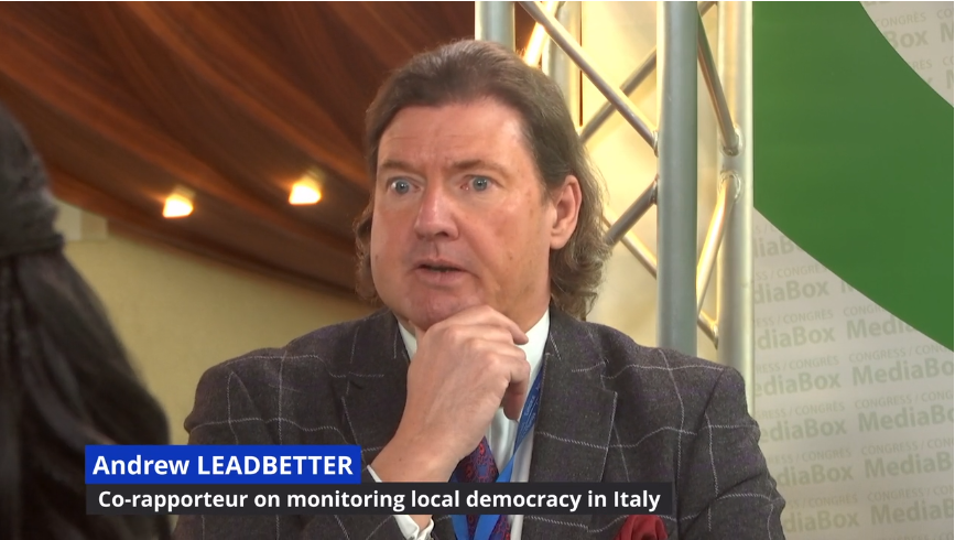 Andrew Leadbetter et Randi Mondorf, Co-rapporteurs sur le contrôle de la démocratie locale en Italie